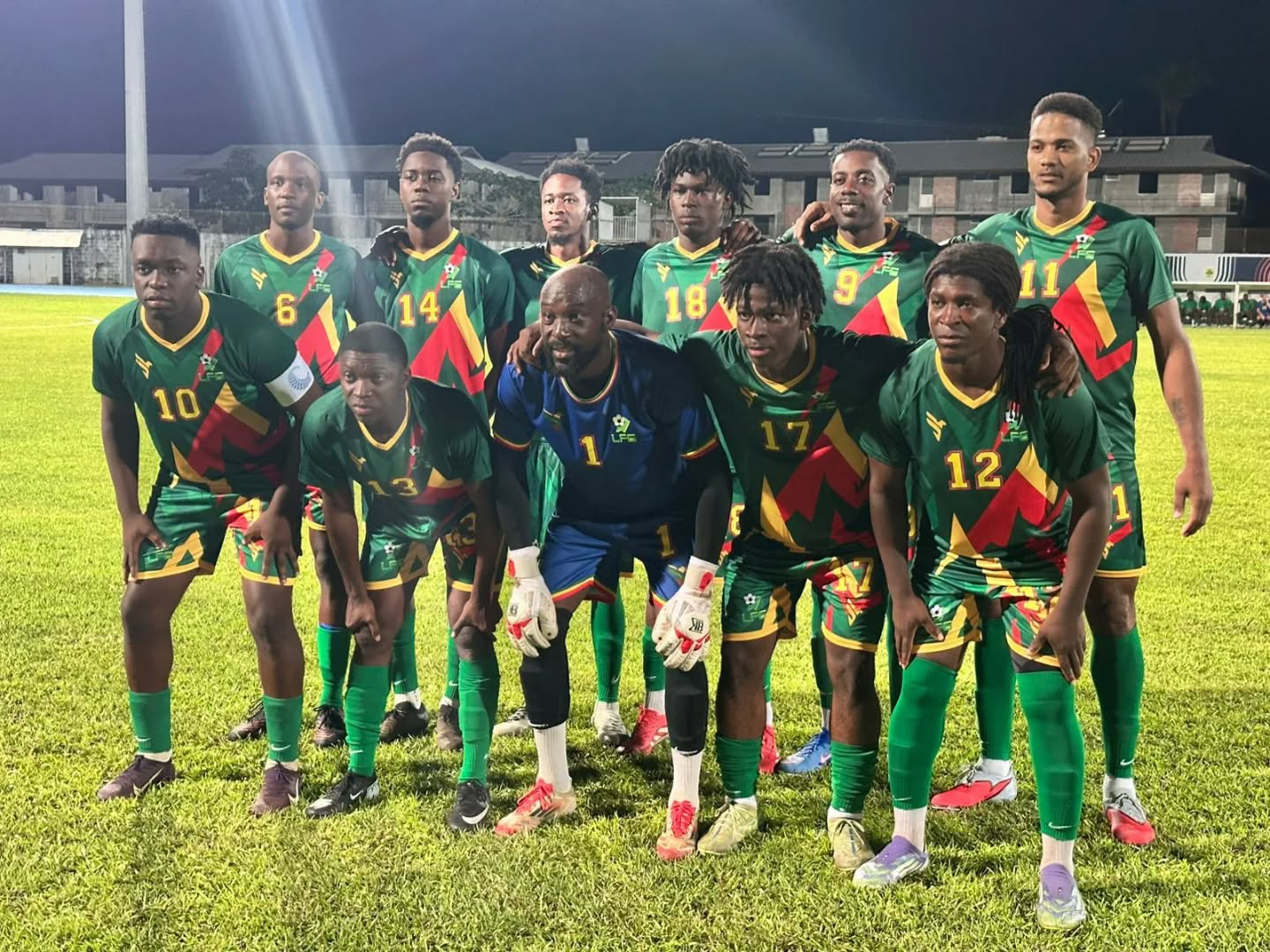 La sélection de Guyane face à Robinhood en mars 2026